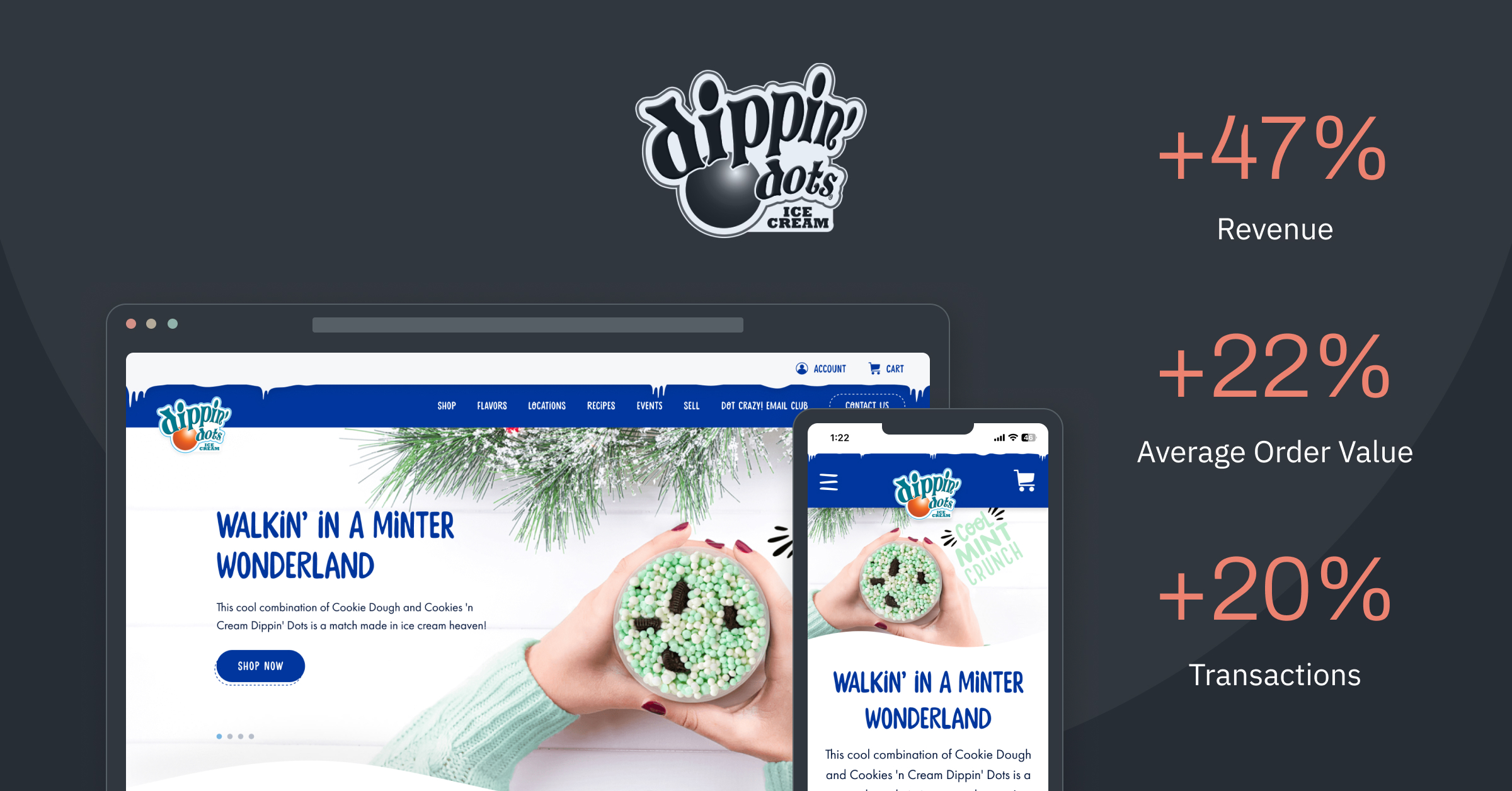 Empowering Dippin' Dots to Sell Frozen Goods Online